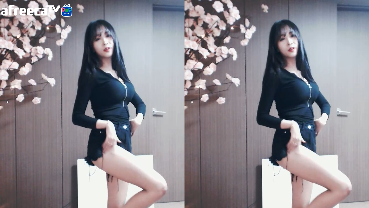 BJ 해은 블랙 핫팬츠 댄스 - 이리로